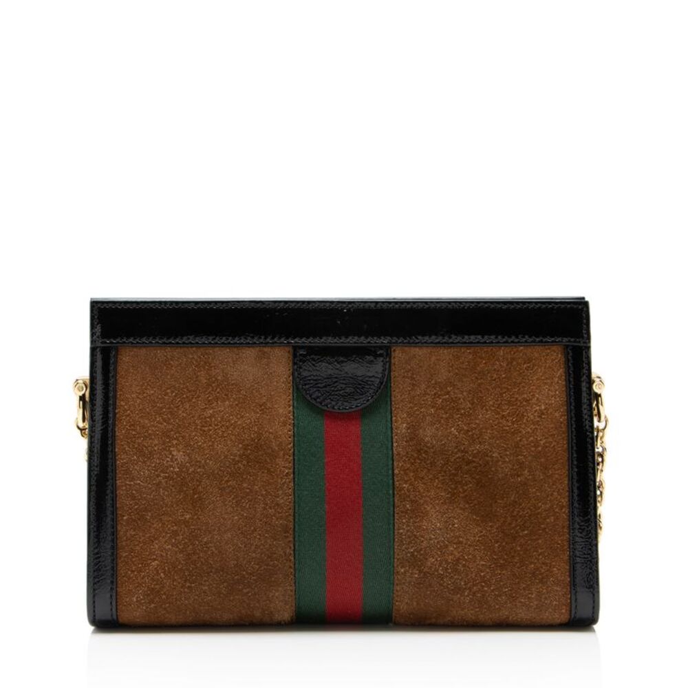 Gucci Suede Ophidia Medium Chain Shoulder Bag - Picture 3 of 15